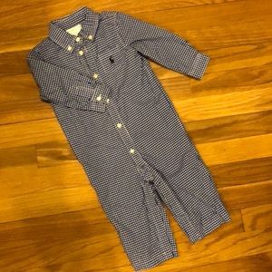 Baby Boys Ralph Lauren One Piece Dress Shirt 9M